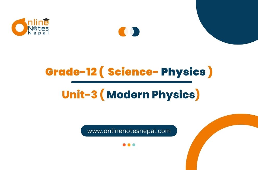 Unit 3: Modern Physics Photo